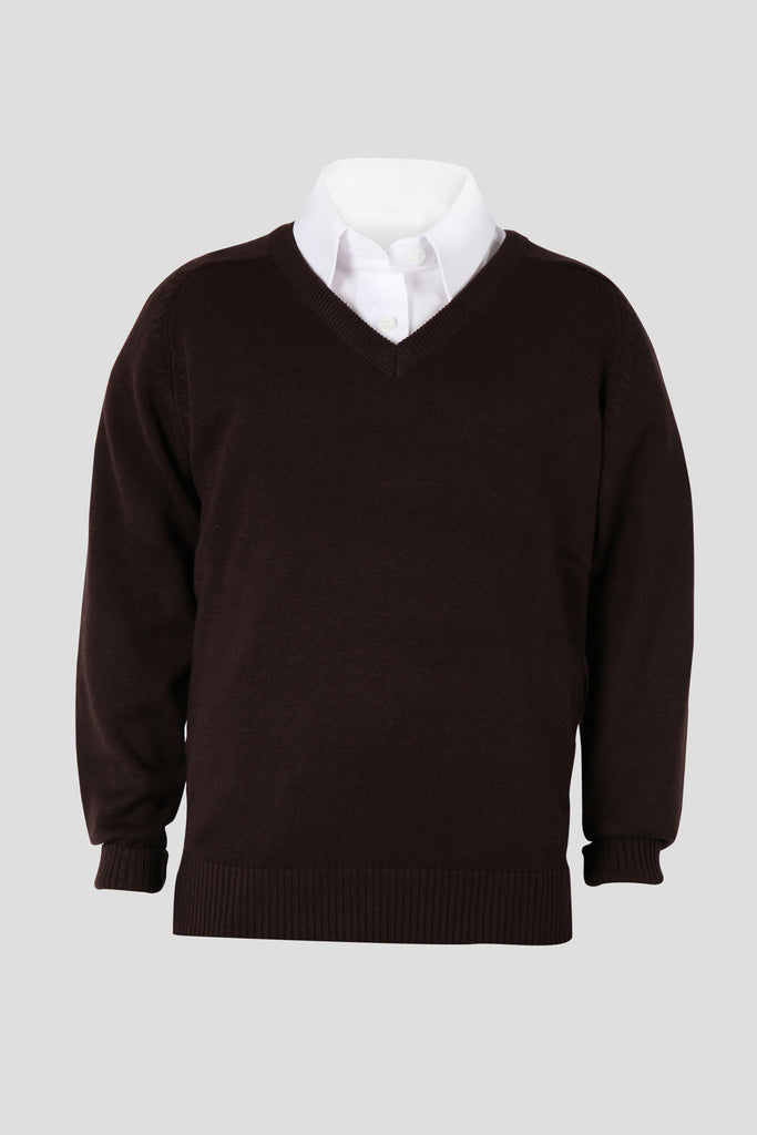 Black knitted school jumper online