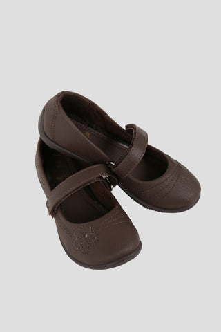 Girls brown school pump shoes - Quality school uniforms at the School Clothing Company
