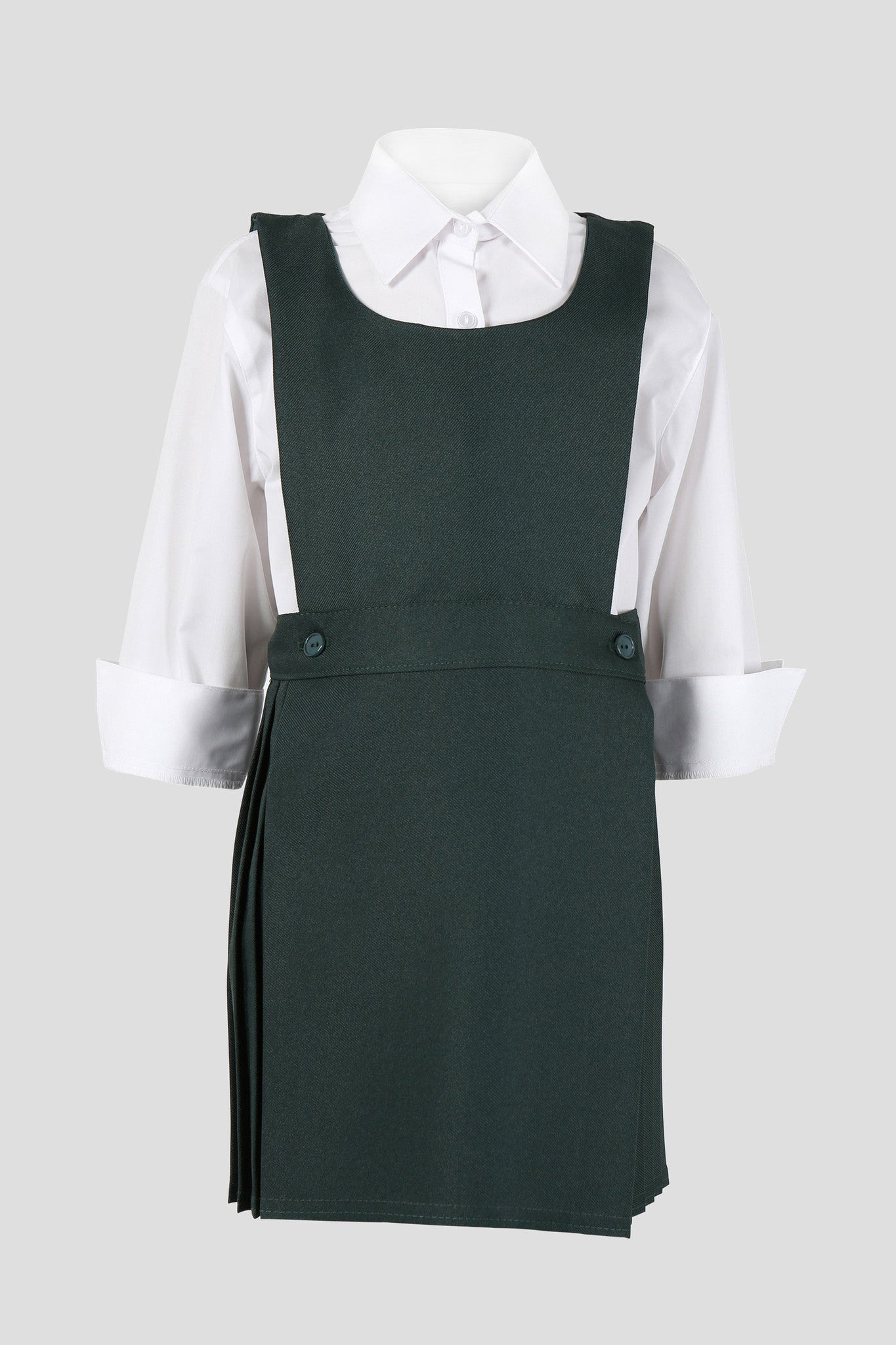 Maroon top school pinafore