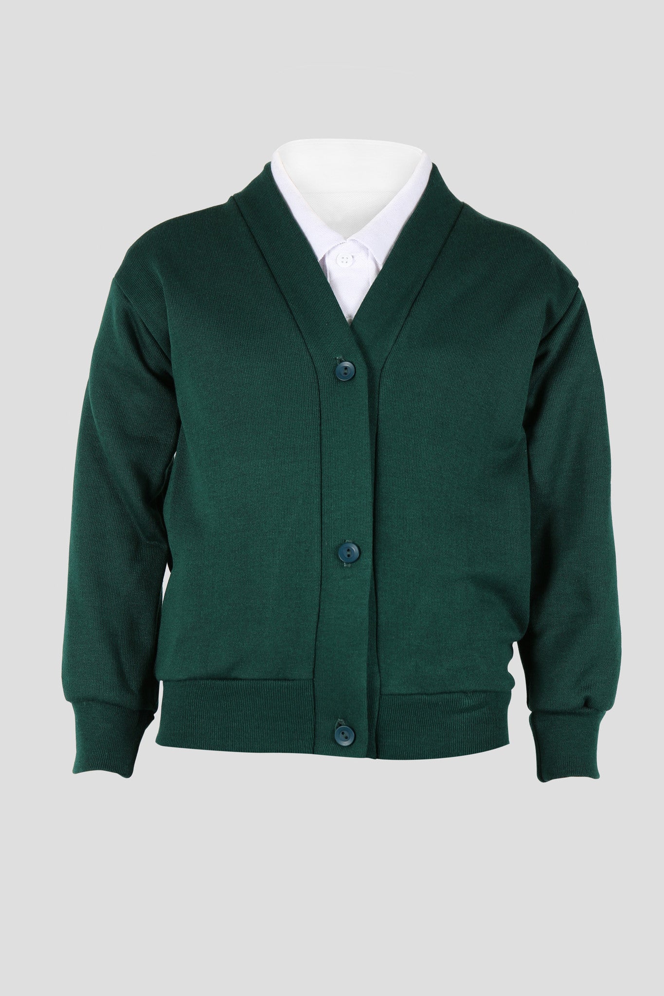Dark green school cardigan clearance