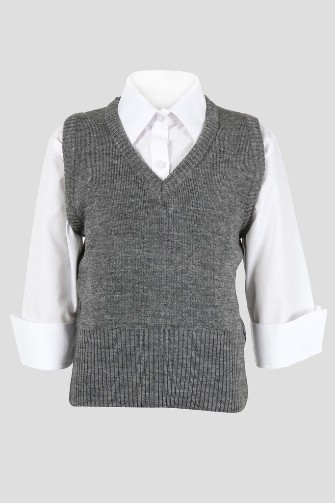 Girls vneck school tank top Quality school uniforms at the School Clothing Company