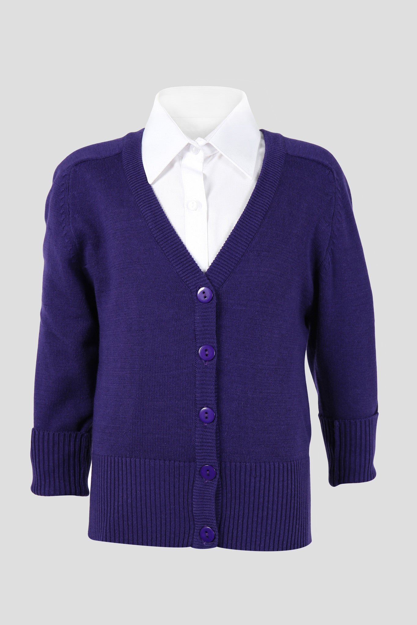 Childrens purple school cardigan best sale